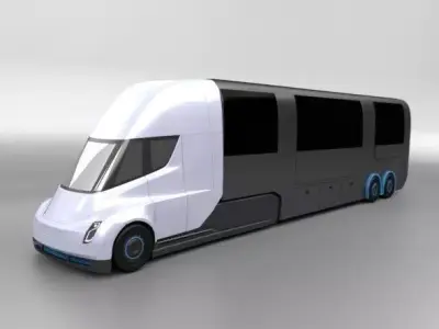 Tesla electric RV truck   3D model