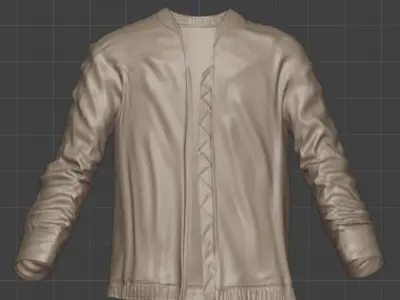Realistic 3D Jacket Model  High-Quality Digital Clothing 3D model
