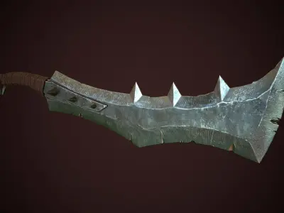 Orcish Slasher 2 Low-poly 3D model
