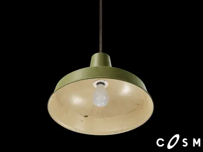 Military Lamp Low-poly 3D model