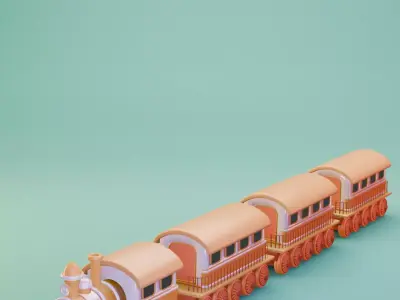 Golden Train LIMITFREE  - 2 Days 3D model