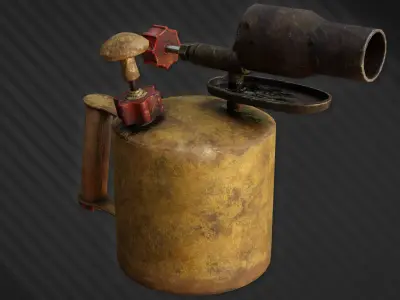 Blowlamp - Game ready asset Low-poly 3D model