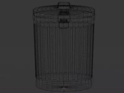 Free Urban Metal Trash Can - Unity Prefab - Game Ready Free low-poly 3D model