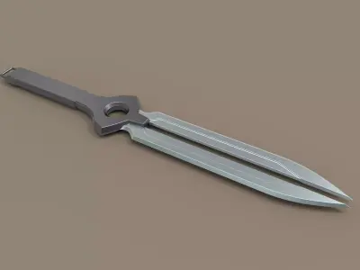 Dagger from the Darker than black  3D model