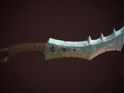 Orcish Slasher 2 Low-poly 3D model