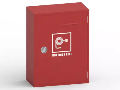 Fire Hose Reel Low-poly 3D model purchase