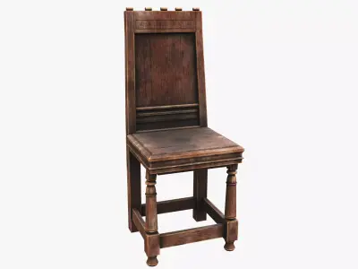 Medieval Rustic Low-poly 3D model