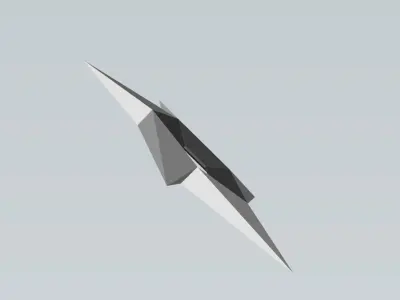 Ninja Shuriken Low-poly 3D model