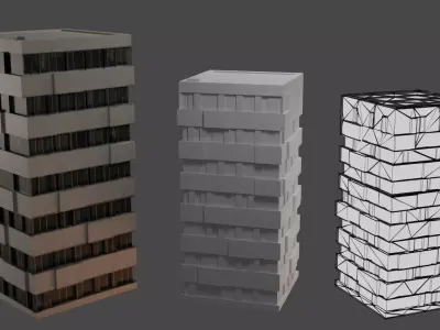 building  Low-poly 3D model by d2469267
