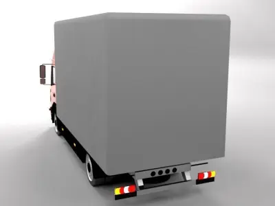 MERCEDES ATEGO 2015 LOWPOLY Low-poly 3D model
