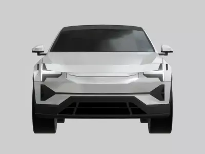 SUV electric car - low poly Low-poly 3D model