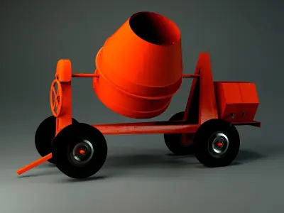 Cement Mixer 3D model buy