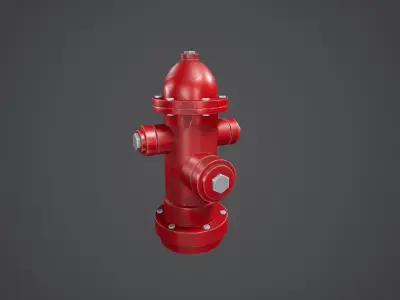 Stylized Hydrant Free low-poly 3D model