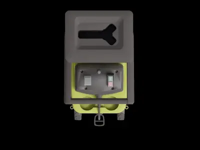 Electric Silent Wood Chipper 3D model