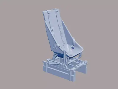Ju-88B Stuka replacement front seat 3D print model