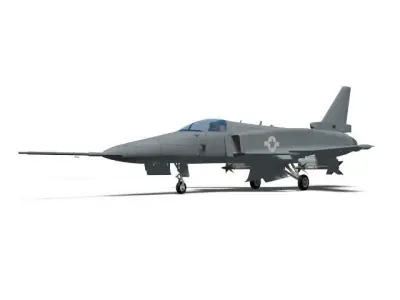 grumman x-29 3D model purchase