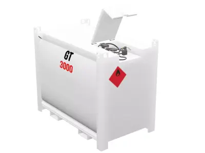 Fuelproof 3000GT Fuel Tank Low-poly 3D model