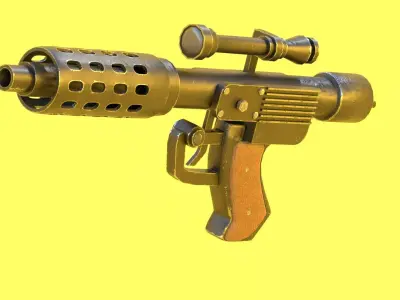 Star Wars Blaster Low-poly 3D model