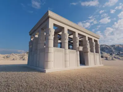 Zigurat ancient pyramid-Ziggurat Temple 3D model 3