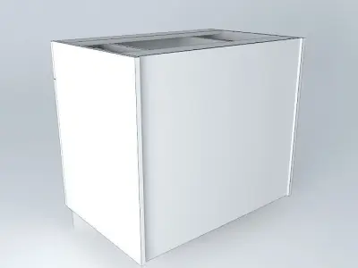 S2D2D1FD kitchen cabinet with drawers Free 3D model