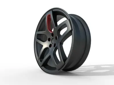 Rim 17 in M3 Low-poly 3D model