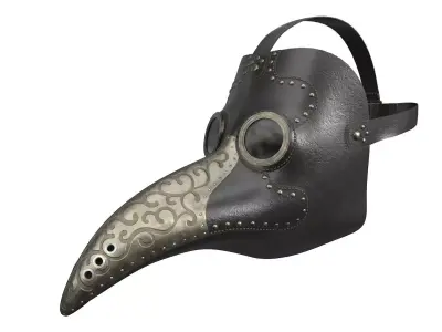 Antique Plague Mask 3D model