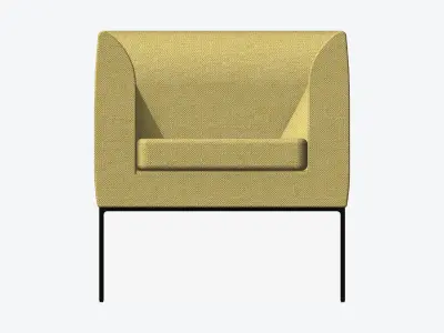 Furniture - Armchair - Contemporary - Line - Type 3 Low-poly 3D model