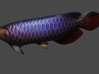 3d fish Low-poly 3D model