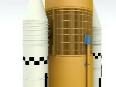NASA Space Launch System 3D model