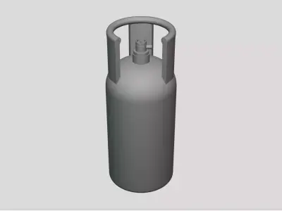 Gas Cylinder - Geometry Only No Textures No Materials 3D model