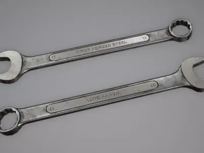 Combination Wrench Low-poly 3D model buy