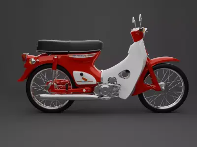 Honda Supercub C70 3D model purchase