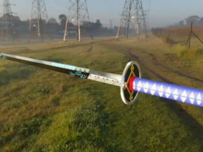 3D Game Prop- Knight Sword  Low-poly 3D model