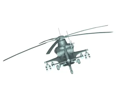 Boeing AH-64 Apache 3D model 3