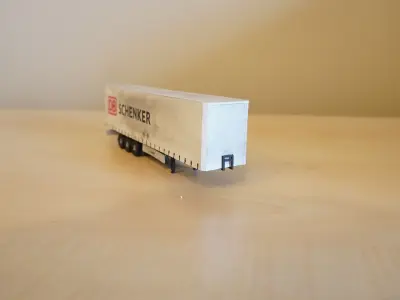 Pre supported H0 1 87 scale tarp trailer proxy 3D print model