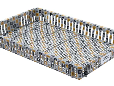 Fruit Crate - Vented Drying Tray 3D model