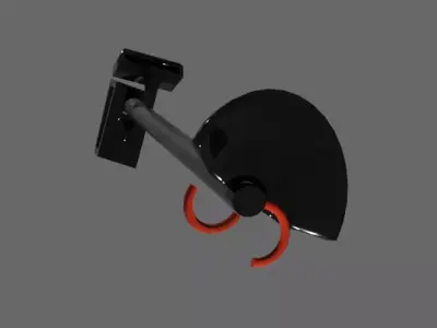 Battery Weed Eater Low-poly 3D model