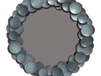 Arteriors home kensey discs large mirror  3D model