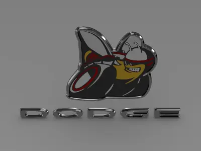 Dodge Bee logo 3D model