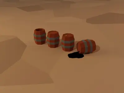 BarreLs low-poly preview pack Free low-poly 3D model