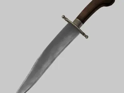 Bowie knife 3D model get
