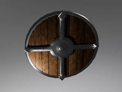 Shield model low-poly Free low-poly 3D model