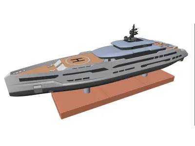 3D Printable Yacht Scale Model 3D print model