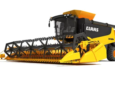 Combine Harvester Claas Lexion Models 3D model