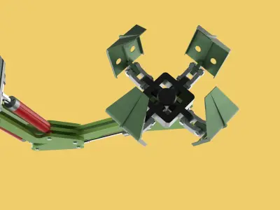 HYDRAULIC WOOD LOG TREE LOADER GRAB CRANE LIFTING GRABBER JAWS 3D model