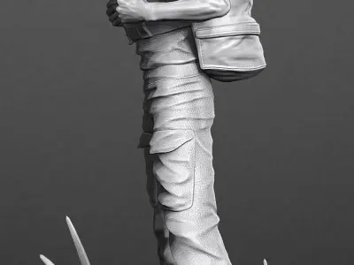 Luke Skywalker Training 3D model