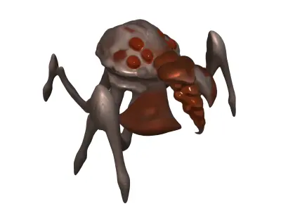 Giant Crab Monster Mutated 3D model