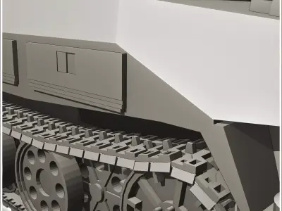 SdKfz 251-1 german armored personnel carrier 8 - World War Two S 3D print model