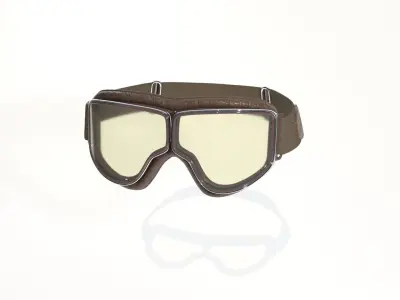 Pilot Goggles Low-poly 3D model