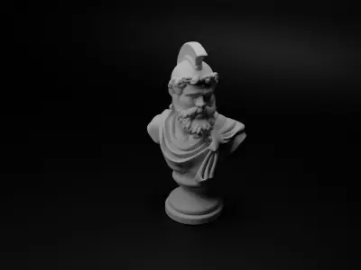 Etruscan Warrior Bust Chess 3D print model purchase